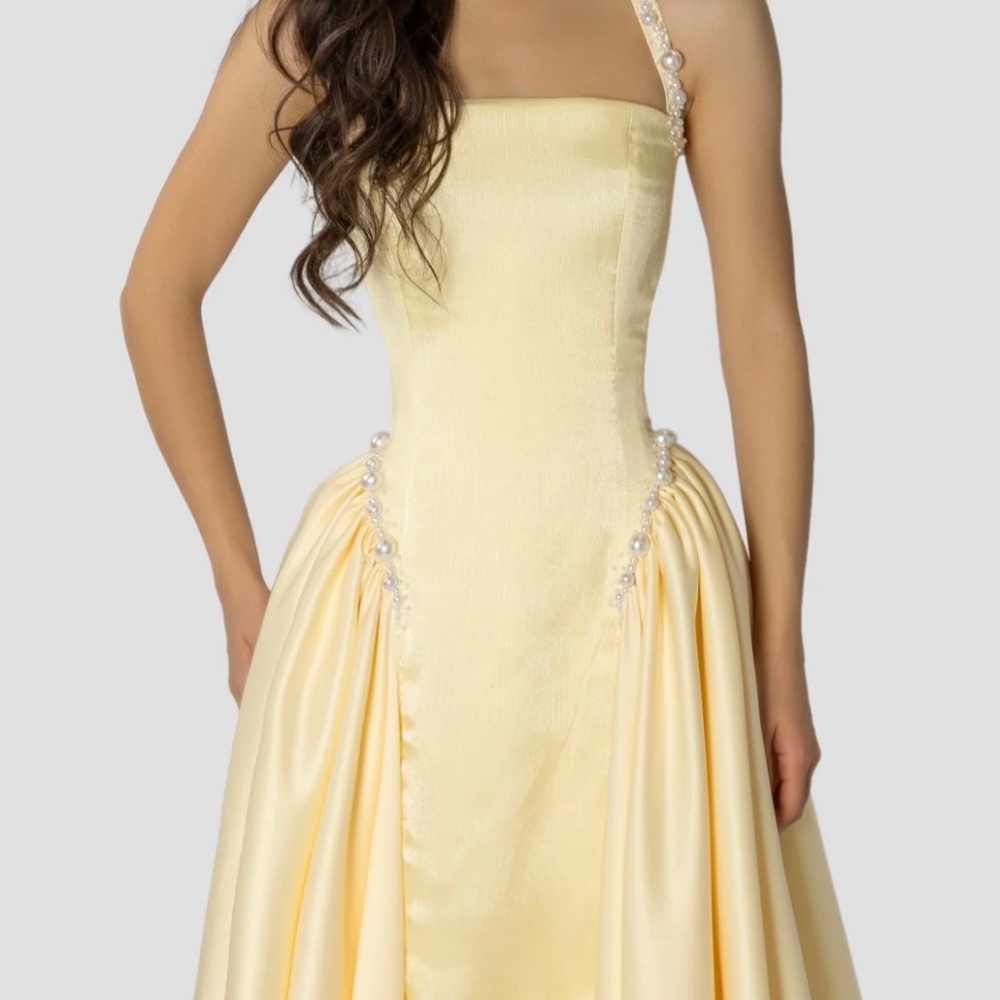 Valentine Couture Yellow Dress